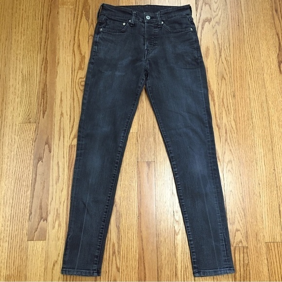 H&M High Waist Black Cotton Blend Skinny Jeans - Picture 6 of 14